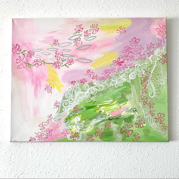 Lovely Star* Abstract Original Art Painting on Canvas - Picture 1 of 5